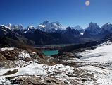 Renjo La 4-1 Gokyo, Everest, Nuptse, Lhotse, Makalu, Cholatse, Taweche
